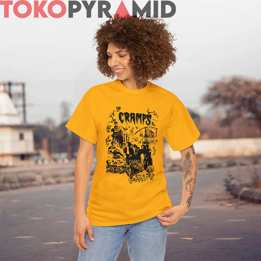 80s The Cramps Punk Rock Psychobilly Tour Concert Promo Shirt