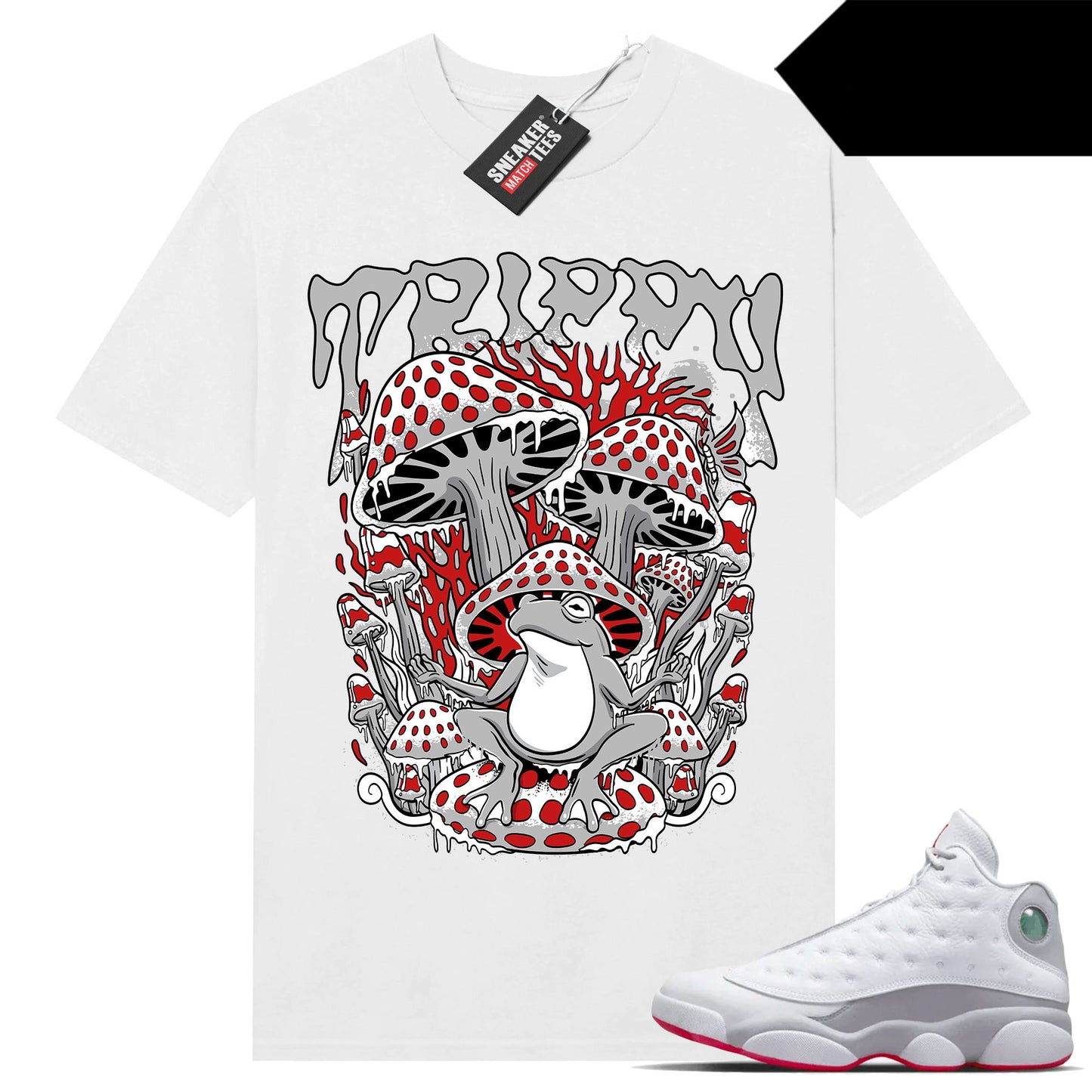 Wolf Grey 13s shirts to match Sneaker Match Tees White Trippy