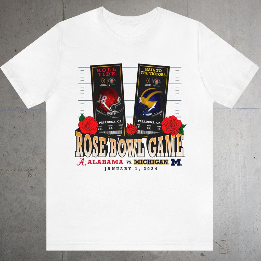 Alabama Vs Michigan Rose Bowl Game Shirt