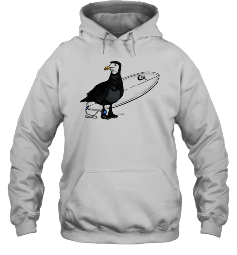 Winter Surfer Seagull T-Shirt