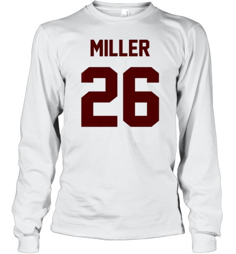 Alabama Football Jam Miller 26 Number And Name T-Shirt