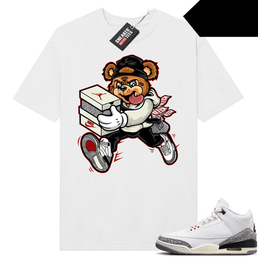 White Cement 3s to match Sneaker Match Tees White Sneaker Heist