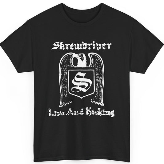 90s Skrewdriver Live And Kicking Shirt