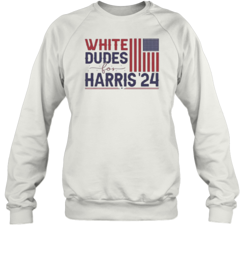 White Dudes For Harris Kamala Harris For President 2024 T-Shirt