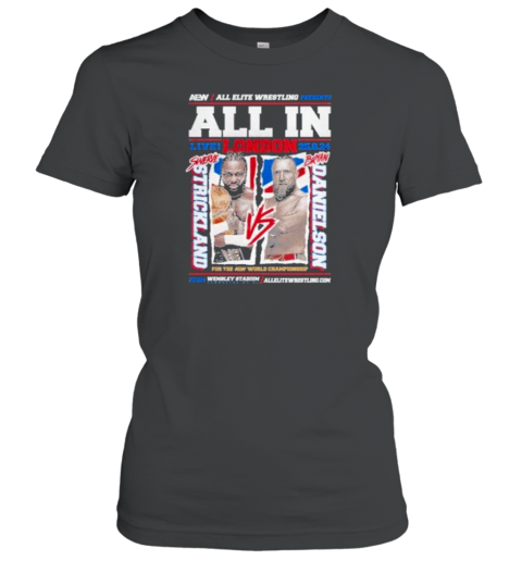 Aew All In 2024 Matchup Swerve Strickland Vs Bryan Danielson T-Shirt