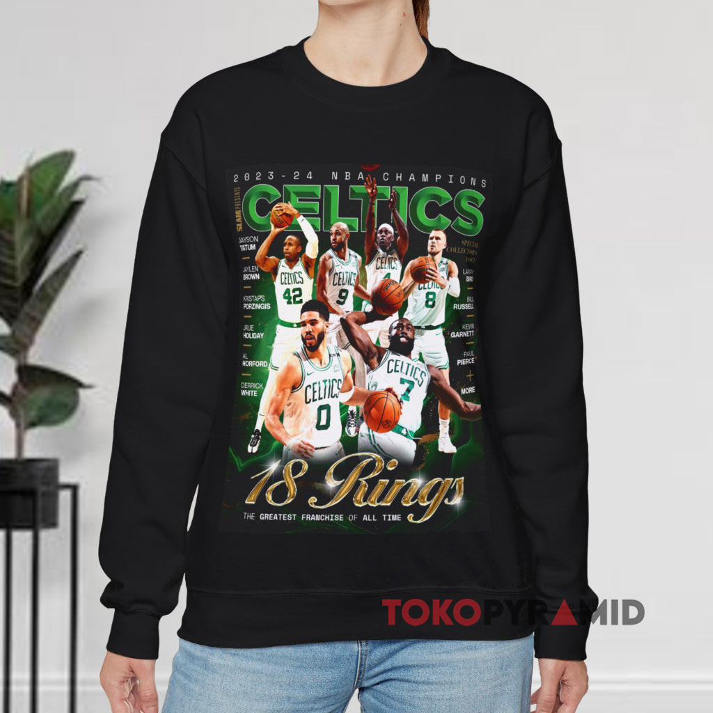 2023-24 NBA Champions Celtics 18 Rings The Greatest Franchise Of All Time Shirt