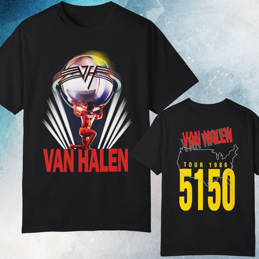 Vintage Van Halen 5150 Tour 2 sided T-shirt