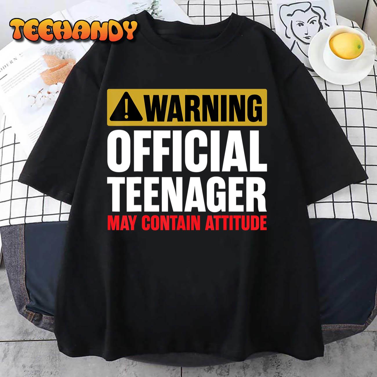 13 Birthday Official Teenager Boy 13yr Math 13th Birthday T-Shirt