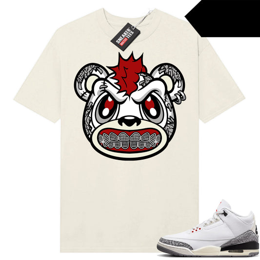 White Cement 3s to match Sneaker Match Tees Sail Rebels Bear