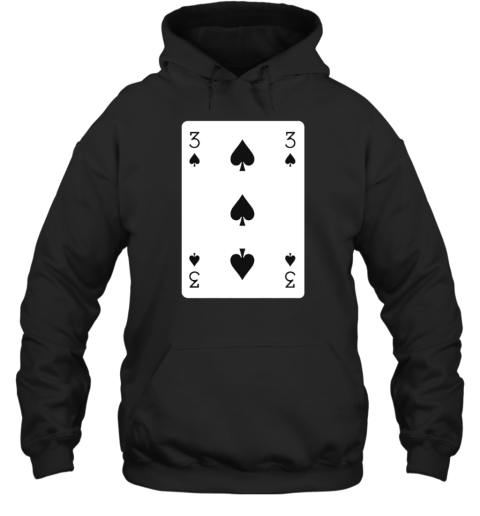 3 Of Spades Playing Card T-Shirt