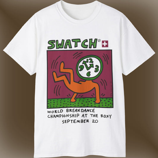 1984 Keith Haring Swatch Shirt World Breakdancing Championship At The Roxy