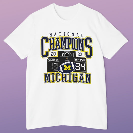 2023 Michigan National Champions Scoreboard Shirt