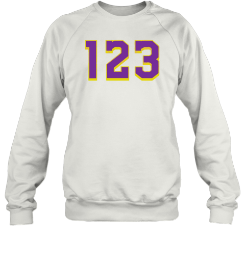 123 Los Angeles Lakers NBA Basketball Team T-Shirt