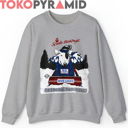 1987 Spuds Mackenzie Snow Party Animal Bud Light Sweatshirt