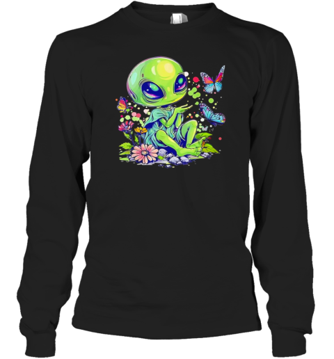 Alien Girl With Flowers T-Shirt