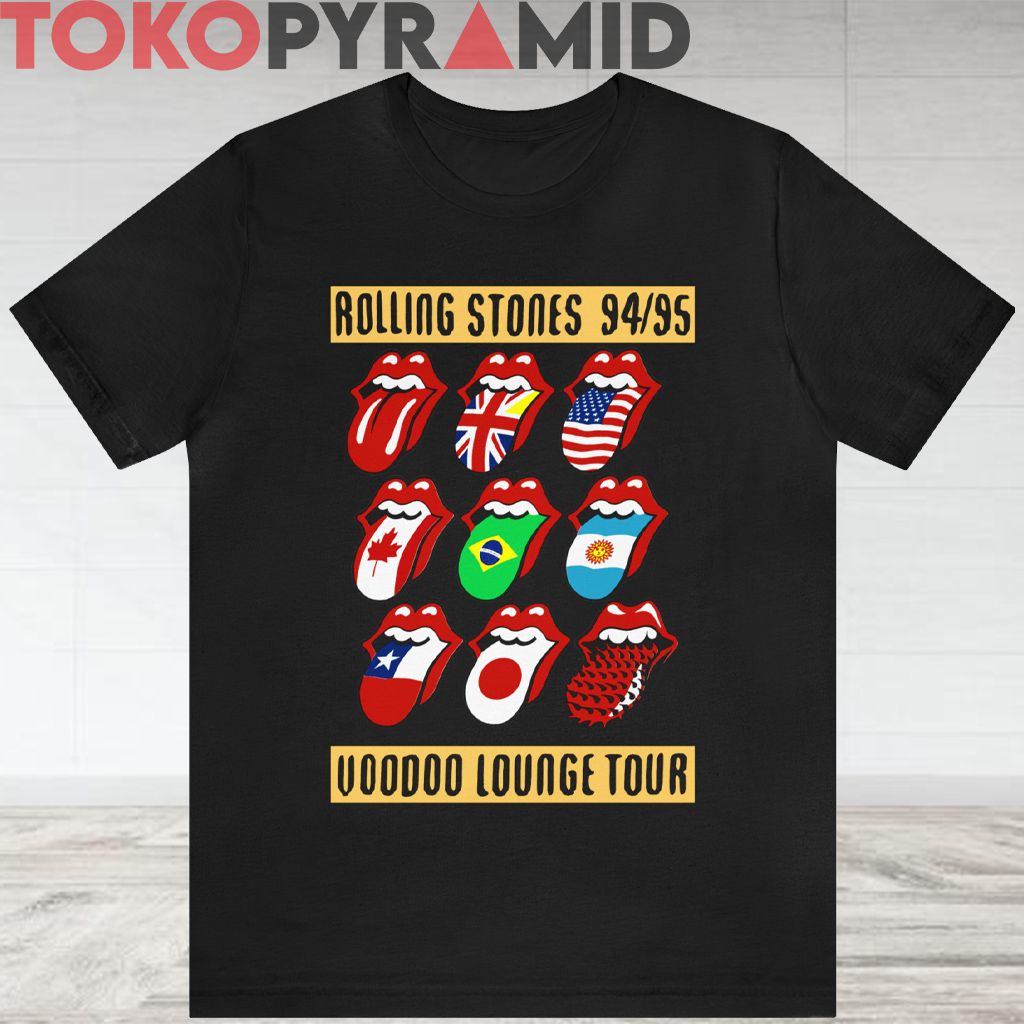 90s Vintage Rolling Stones Voodoo Lounge Tour 94 95 Mouth Tongue Logo Rare T-shirt