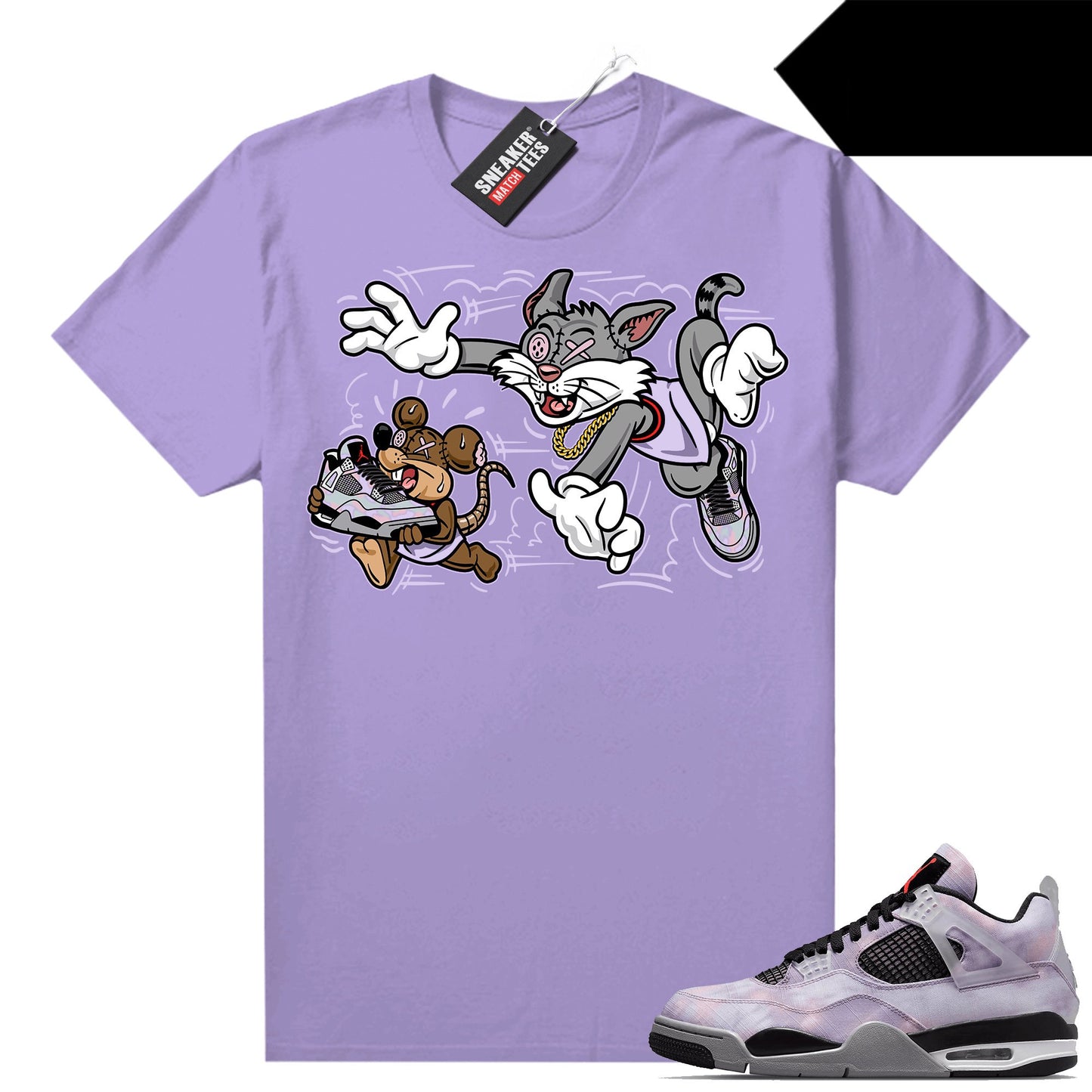 Zen Master 4s Sneaker Match Tees Light Purple Finessed