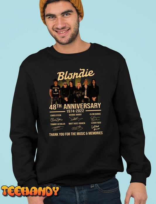 48th Anniversary Blondie 1974-2022 Thank You For Memories Signatures Unisex T-Shirt