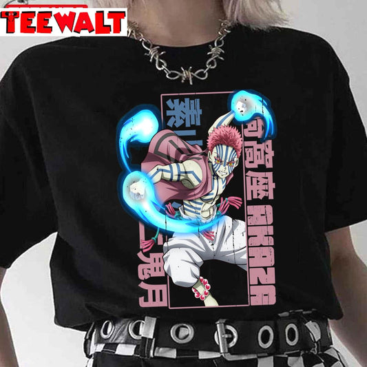 Akaza Kimetsu No Yaiba Anime Unisex T-Shirt