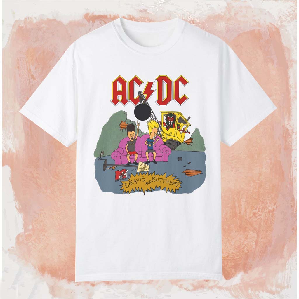 ACDC Beavis and Butt-Head World Tour 1996 T-shirt