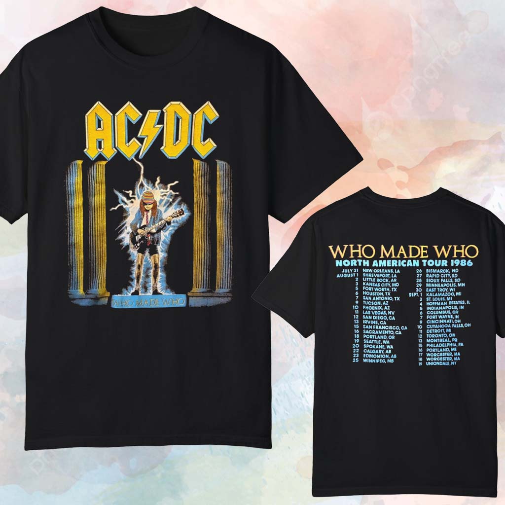 1986 ACDC Who Made Who North American Tour T-shirt