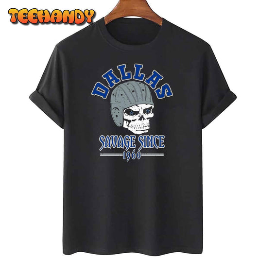 1960 Dallas Football Fan Savage Skull Unisex T-Shirt