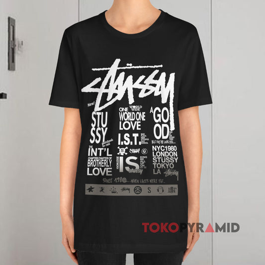 Vintage Stussy International One Love Skate Shirt