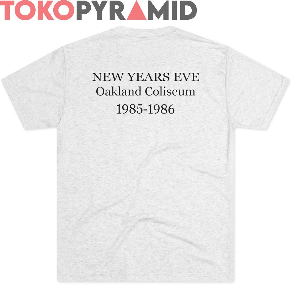 80s Vintage Grateful Dead 1986 New Years Eve Oakland Coliseum 2-sided Rare Shirt