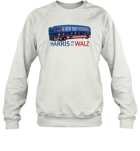 A New Way Forward Bus Kamala Harris Tim Walz 2024 Election T-Shirt