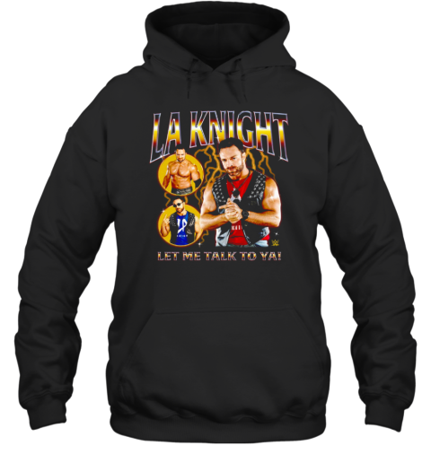 WWE LA Knight Let Me Talk To Ya Collage Mineral Wash T-Shirt