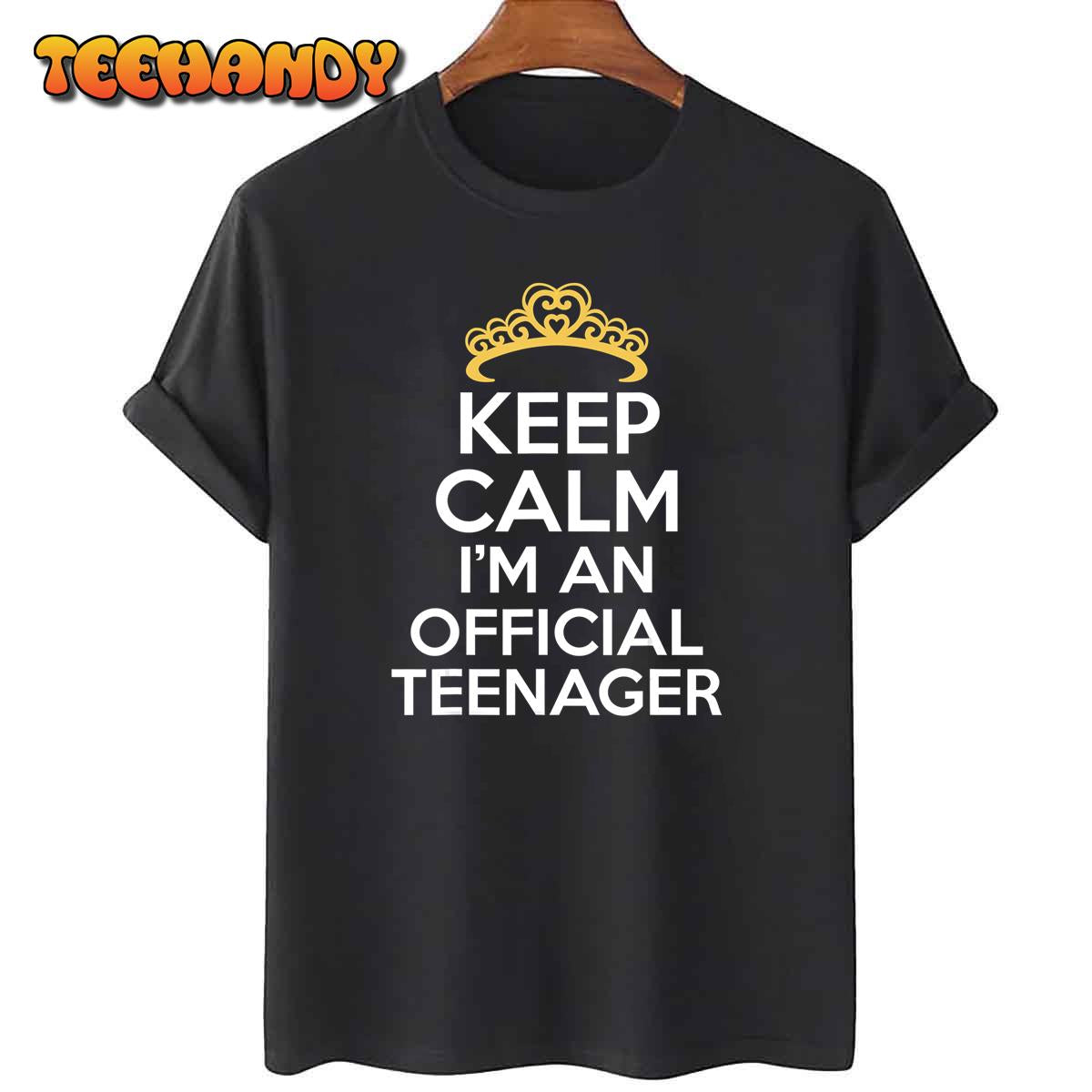 13 Birthday Official Teenager Girl 13yr Math 13th Birthday T-Shirt