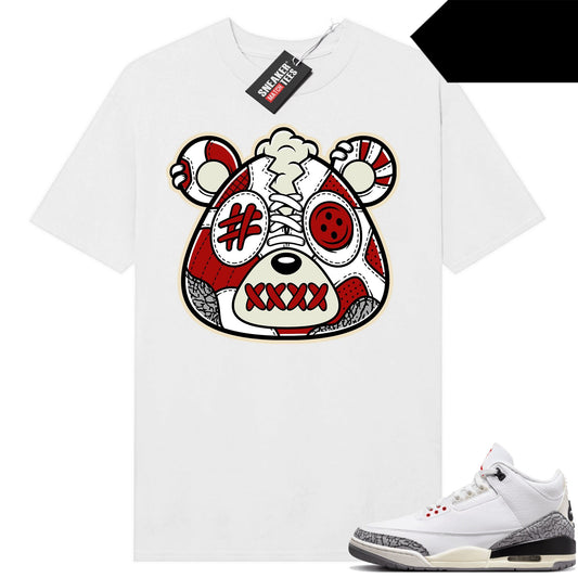 White Cement 3s to match Sneaker Match Tees White Sneakerhead Bear