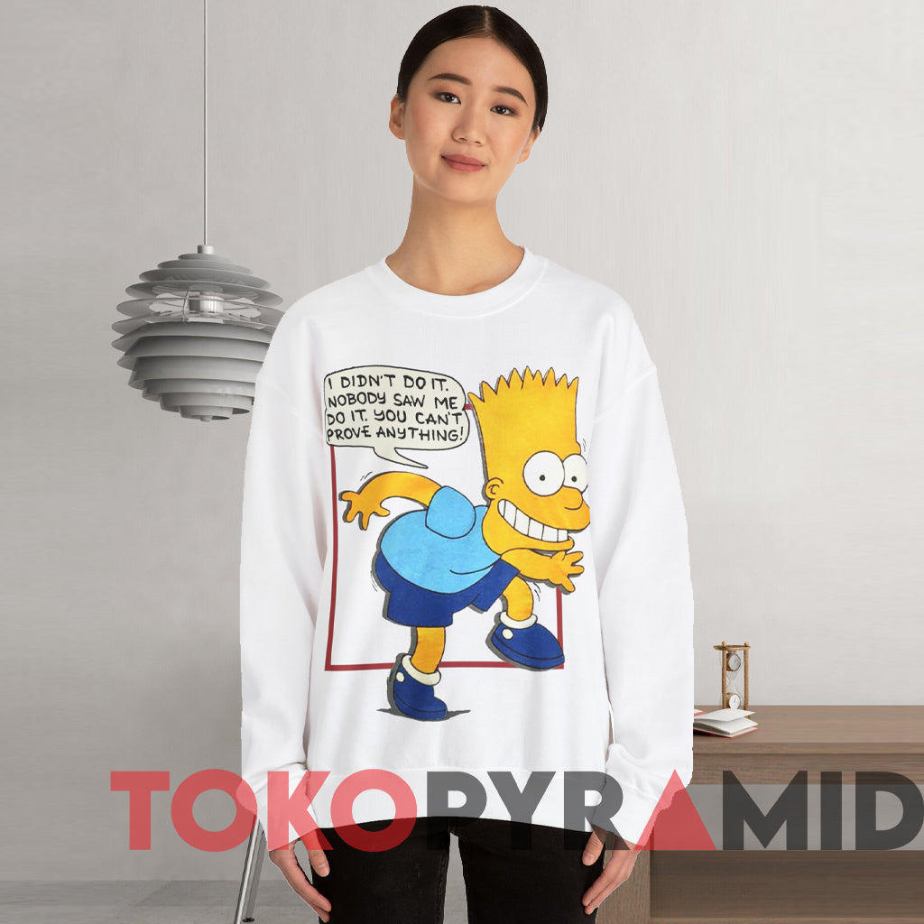 90s Bart Simpson I Didn't Do It Nobody Saw T-shirt