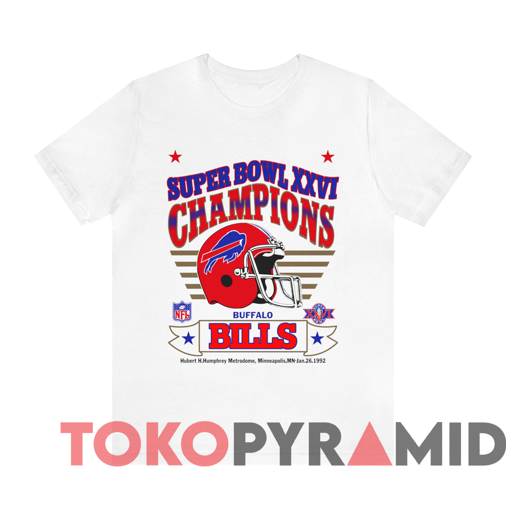 1992 Buffalo Bills Super Bowl XXVI Champions T-shirt