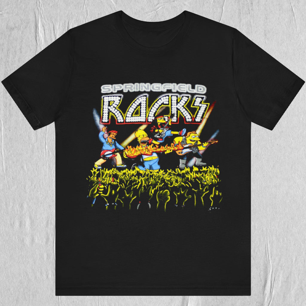 Vintage The Simpsons Homer Springfield Rocks Shirt