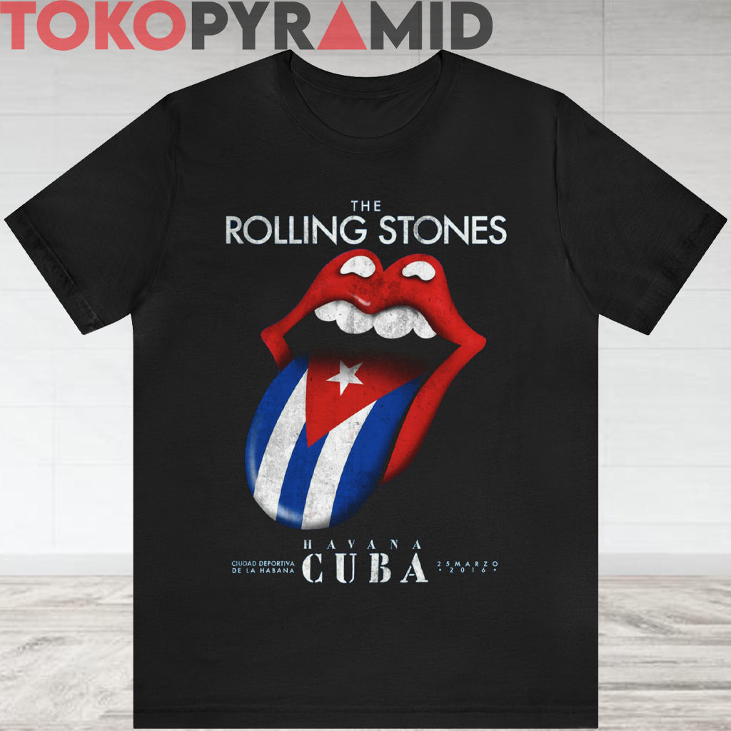 Vintage The Rolling Stones Havana Cuba Tongue Logo Rare Shirt