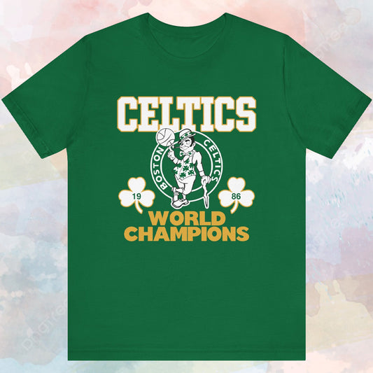 1986 Boston Celtics World Champions T-shirt