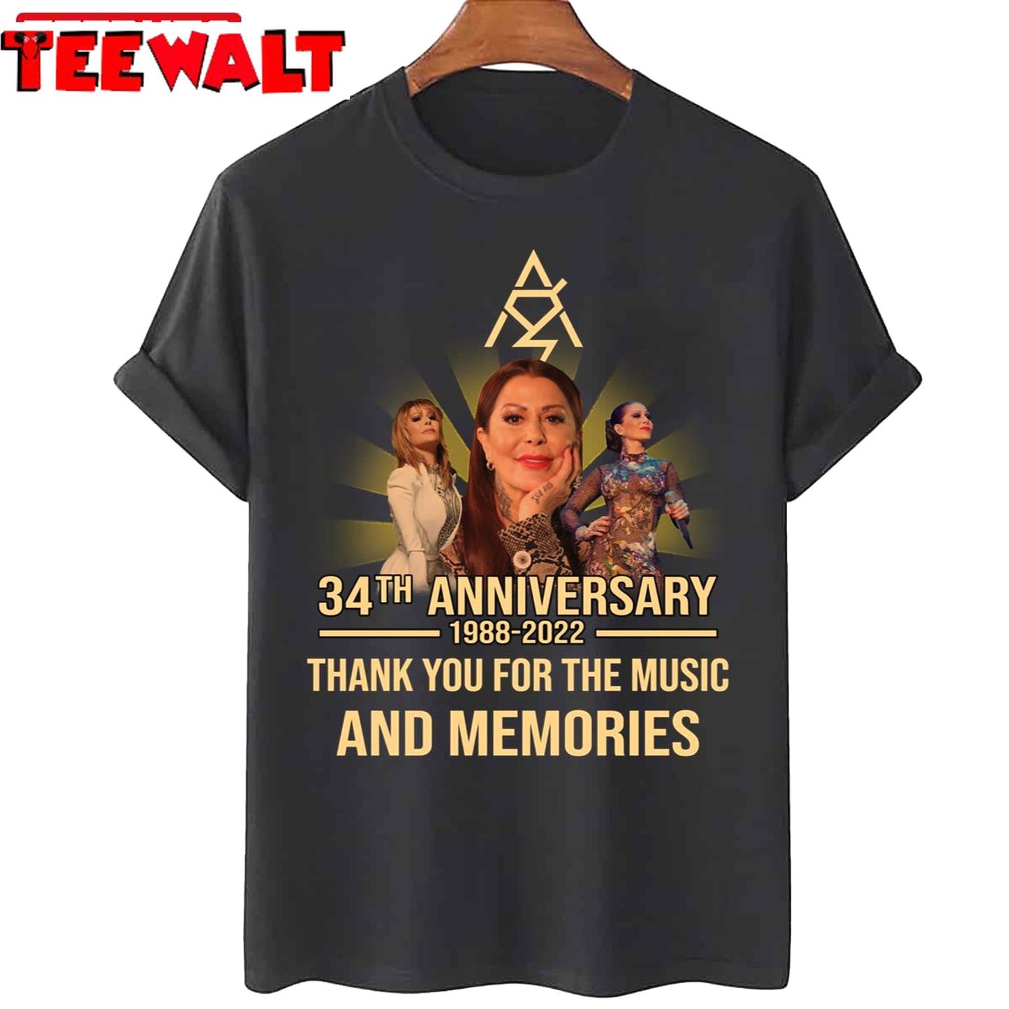 Alejandra Guzmán 34th Anniversary 19882022 Thank You For Memories Signature Unisex T-Shirt