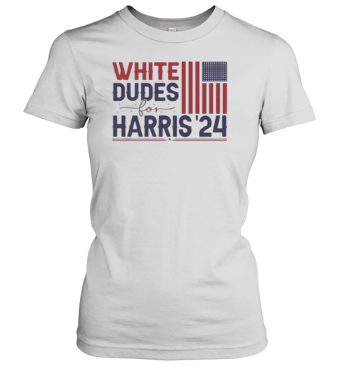 White Dudes For Harris Kamala Harris For President 2024 T-Shirt