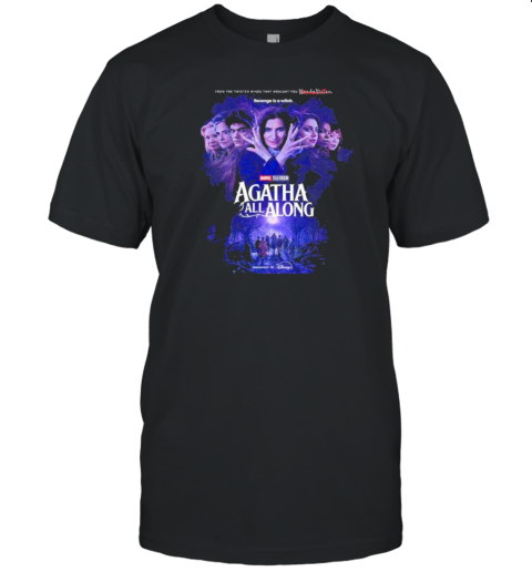 Agatha All Along Poster Releasing On Disney On September 18 Vintage T-Shirt