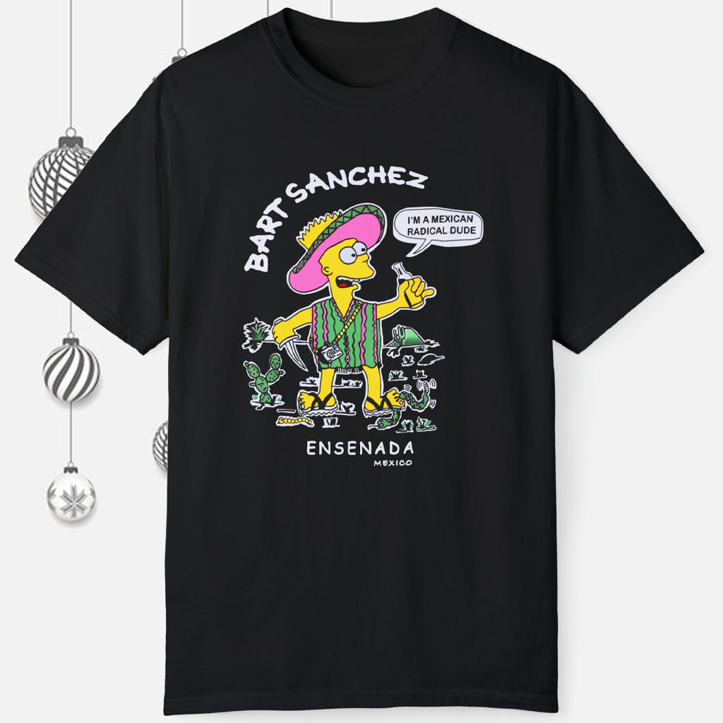 Vintage The Simpsons Bart Sanchez Ensenada Mexico T-Shirt