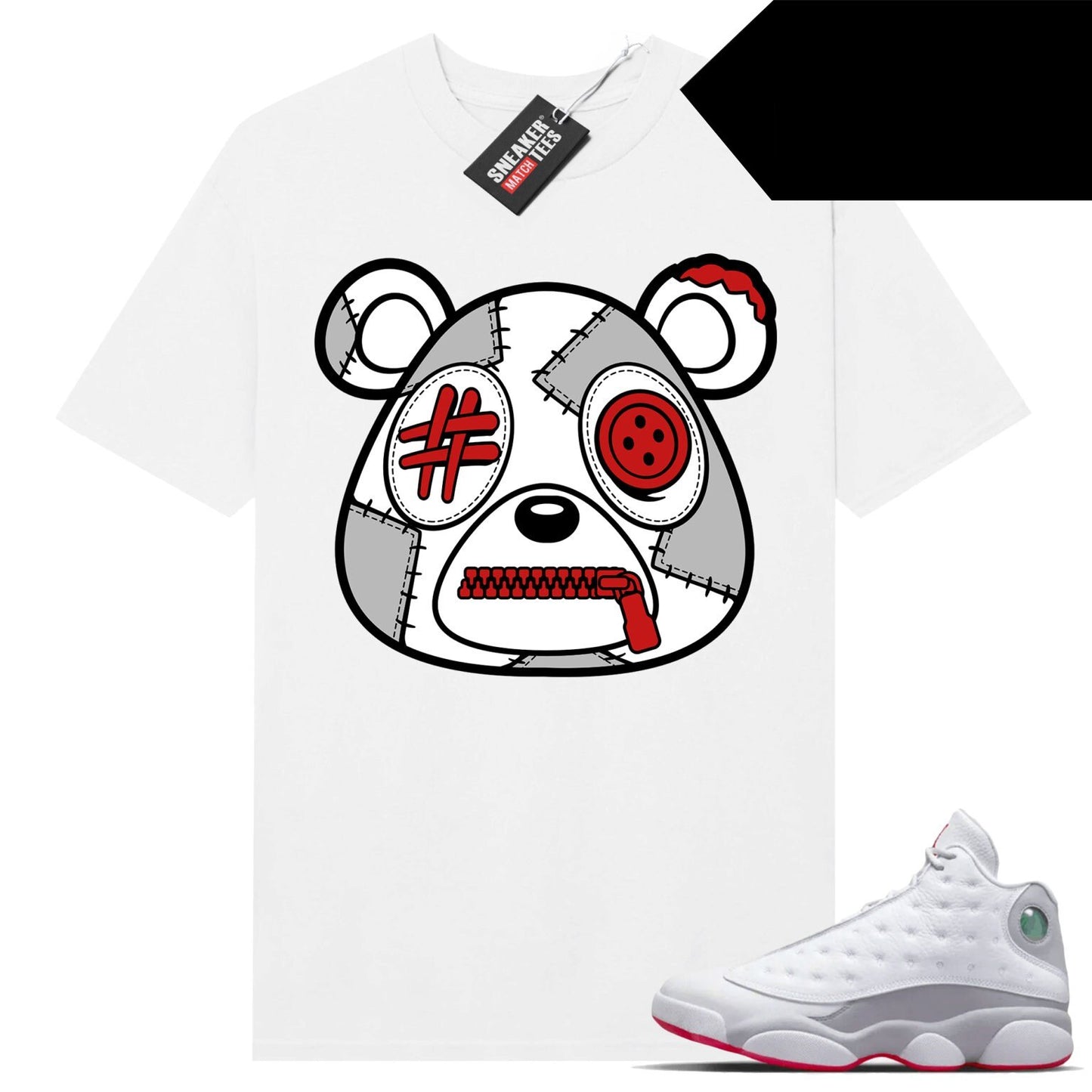 Wolf Grey 13s shirts to match Sneaker Match Tees White Misunderstood Bear