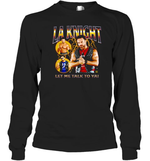 WWE LA Knight Let Me Talk To Ya Collage Mineral Wash T-Shirt