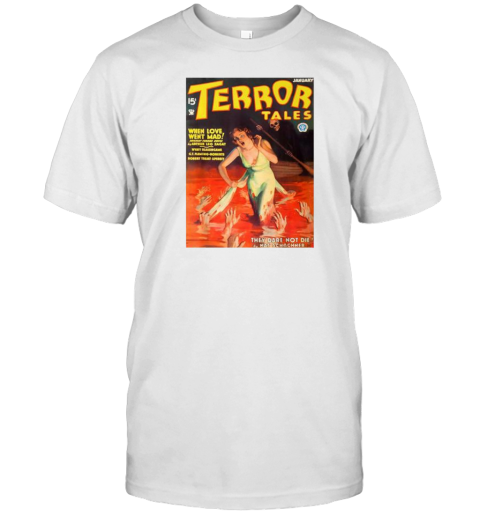 Vintage Terror Tales Pulp Magazine Cool Halloween Costume T-Shirt