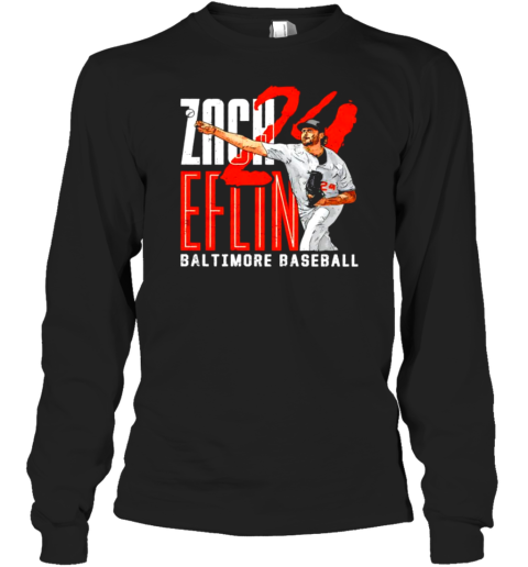 Zach Eflin 24 Baltimore Orioles Graphic T-Shirt