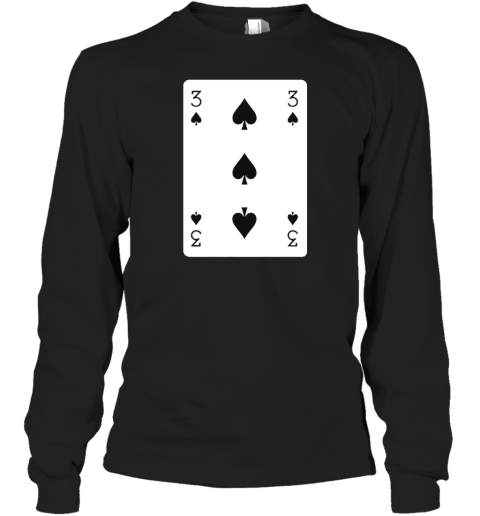 3 Of Spades Playing Card T-Shirt