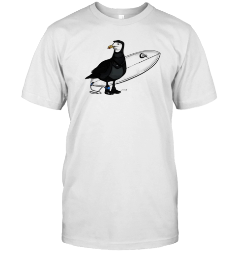 Winter Surfer Seagull T-Shirt