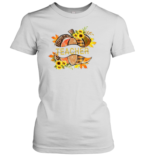 A Shining Halloween Pumpkin Teacher T-Shirt