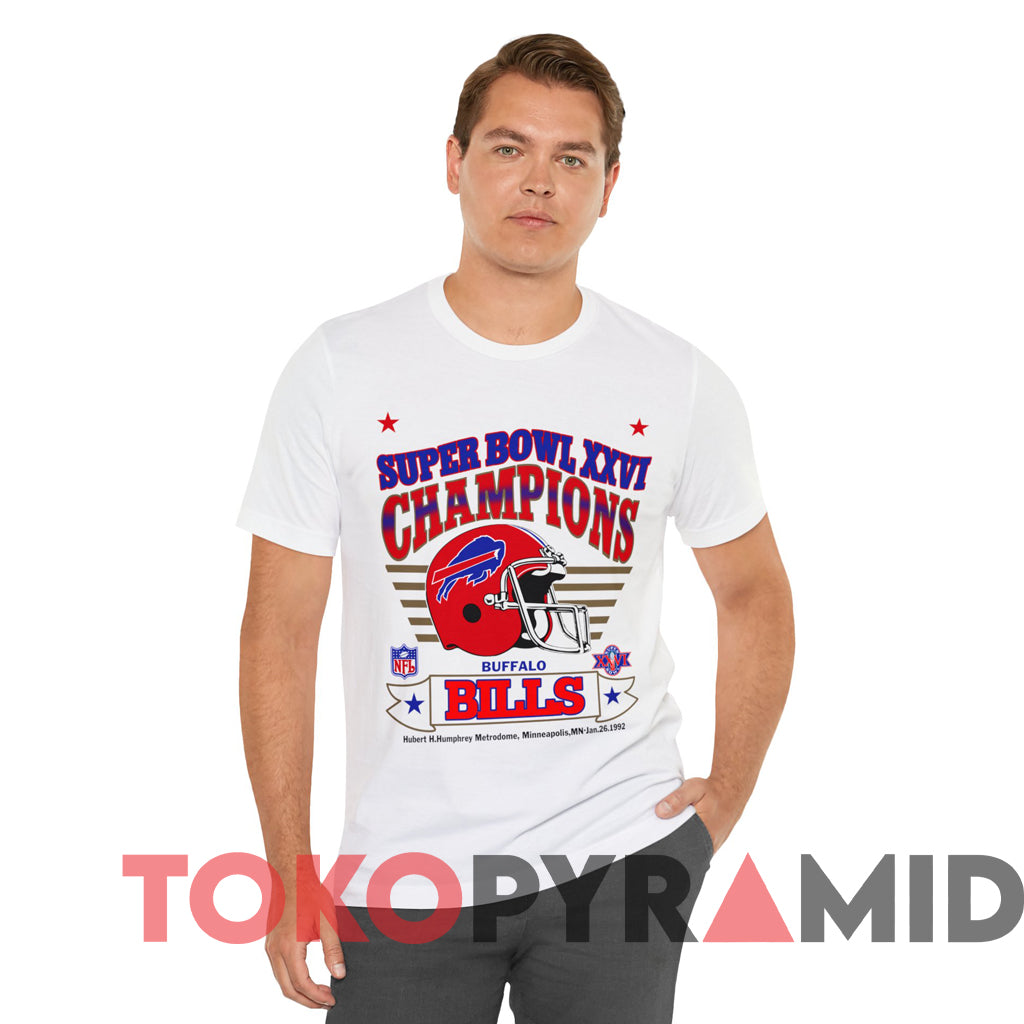 1992 Buffalo Bills Super Bowl XXVI Champions T-shirt