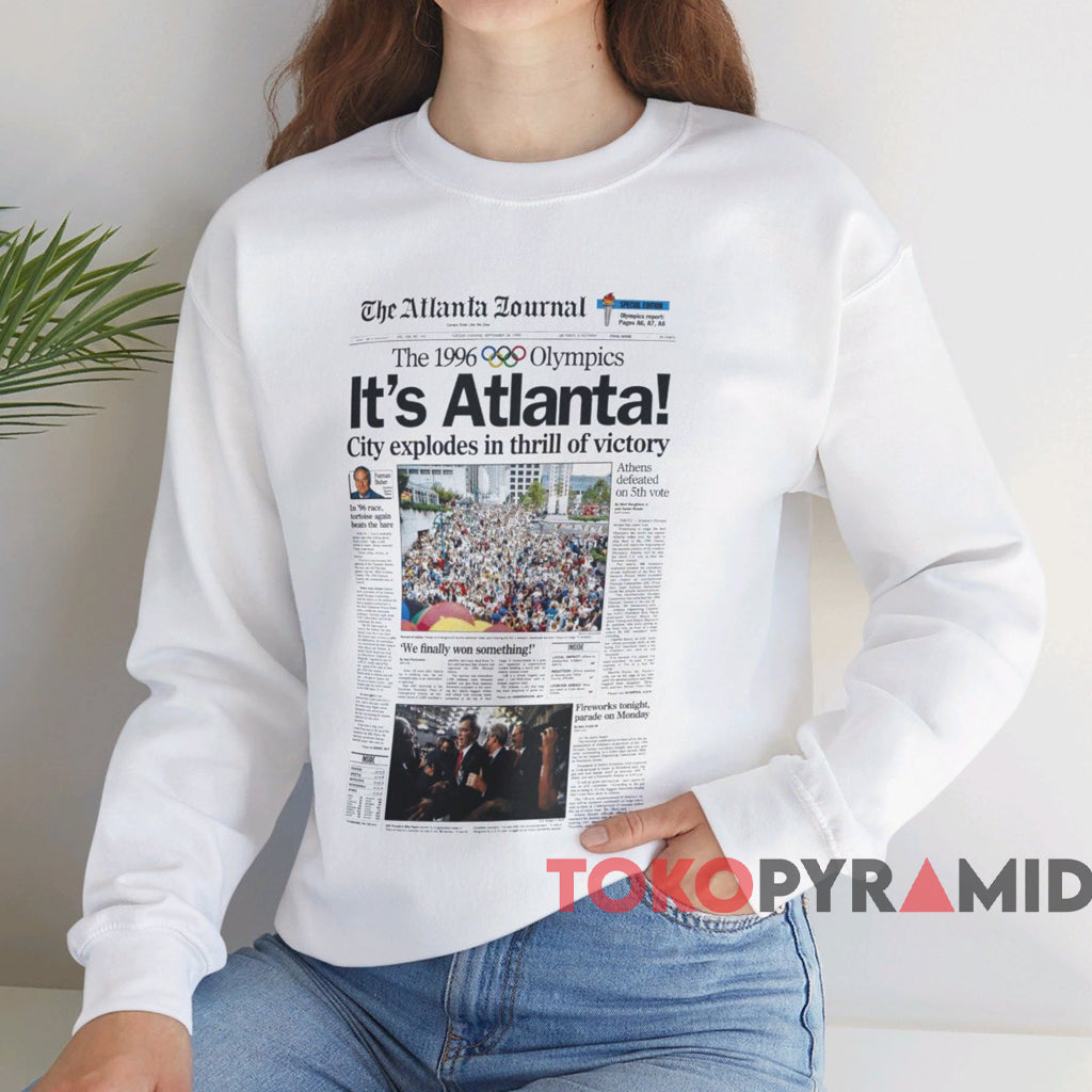 1996 Olympics Atlanta Journal Newspaper T-shirt